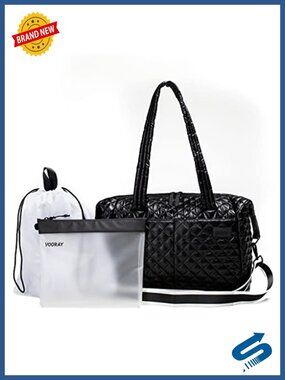 25L Weekender Duffel Bag with Laptop Sleeve & Wet/Dry Pouch